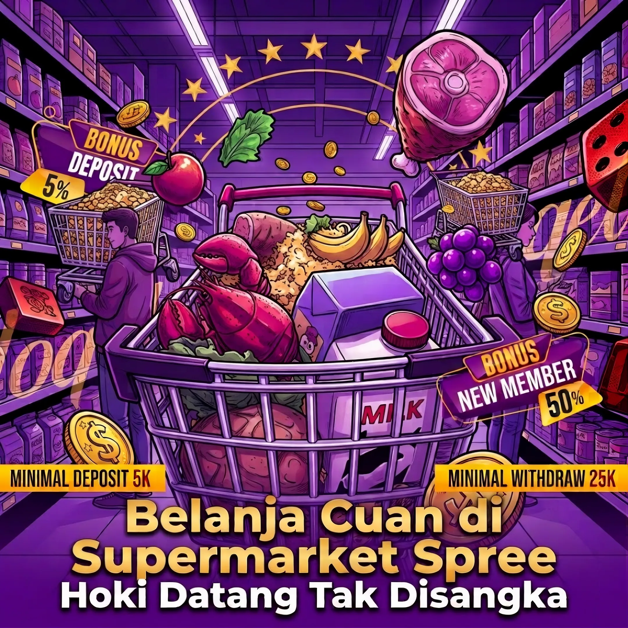 GEN77 # Belanja Cuan di Supermarket Spree Hoki Datang Tak Disangka